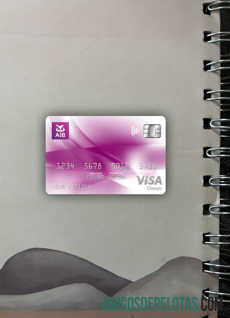 Irlanda AIB Bank Visa Classic Cartão Photolook Front baixar para verificação